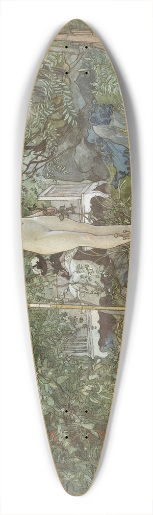 Carl Larsson - Open-Air Studio 39.3 inch art pintail longboard deck