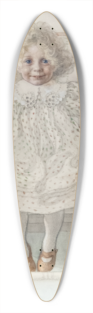 Carl Larsson - Portrait of Inga-Maria Thiel 39.3 inch art pintail longboard deck