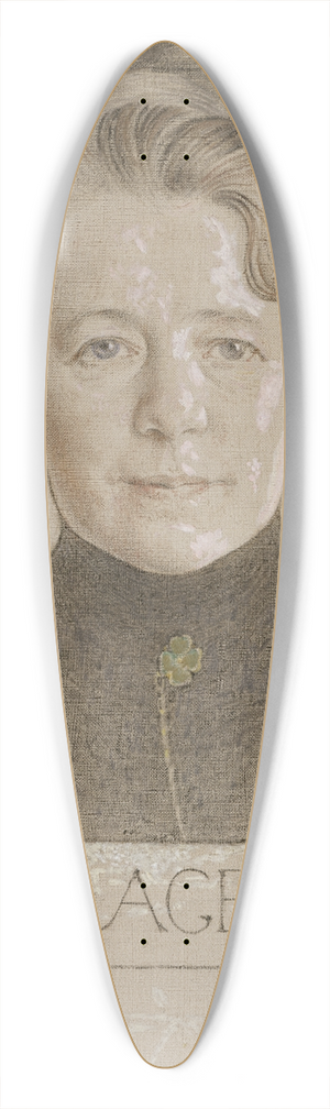 Carl Larsson - The Author Selma Lagerlf 39.3 inch art pintail longboard deck