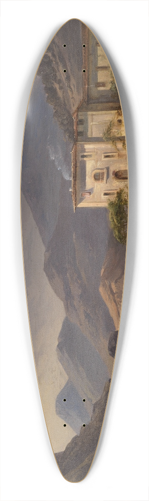 Carl Ludwig Frommel - Blick auf Bellaggio am Comersee 39.3 inch art pintail longboard deck