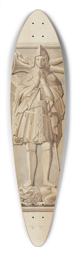 Carl Ludwig Frommel - Rtteln, Dorfkirche; Grabmal des Markgrafen Rudolf III. von Baden-Hachberg, gest. 1428 39.3 inch art pintail longboard deck