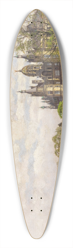 Carl Malchin - Blick auf Schloss Schwerin 39.3 inch art pintail longboard deck Carl Malchin - Blick auf Schloss Schwerin 39.3 inch art pintail longboard deck