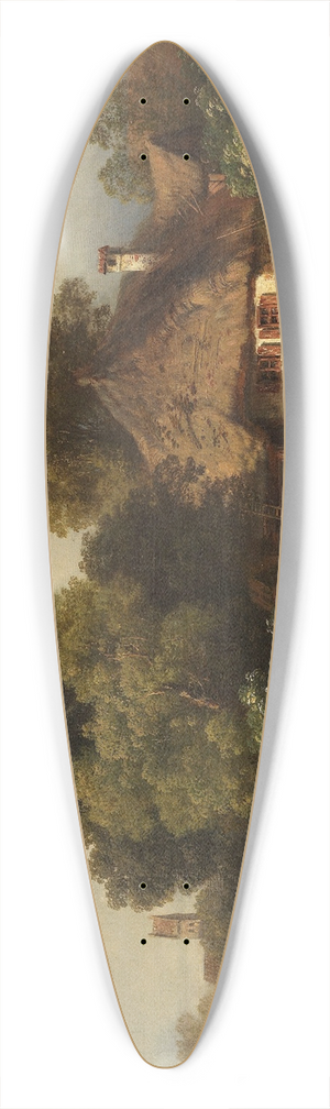 Carl Millner - Landschaft mit Bauernhof 39.3 inch art pintail longboard deck