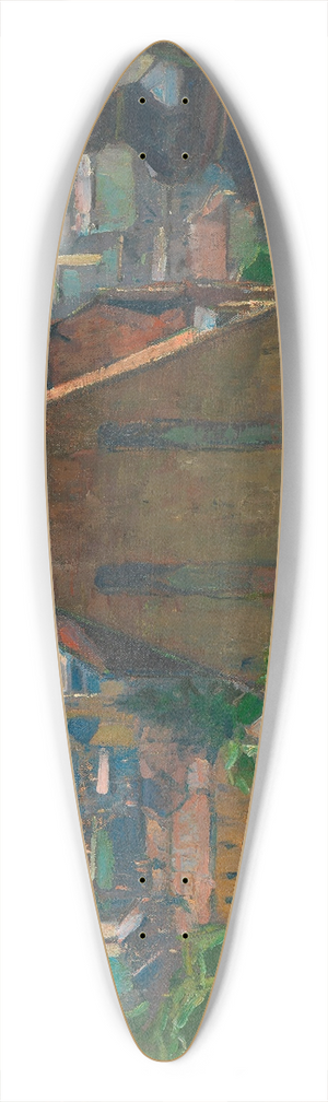 Carl Moll - Blick auf Mdling 39.3 inch art pintail longboard deck Carl Moll - Blick auf Mdling 39.3 inch art pintail longboard deck