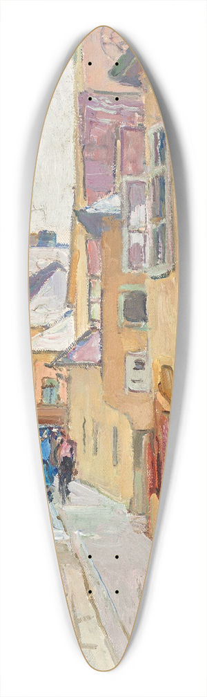 Carl Moll - Die Dr. Seipel-Strae in Mdling 39.3 inch art pintail longboard deck Carl Moll - Die Dr. Seipel-Strae in Mdling 39.3 inch art pintail longboard deck