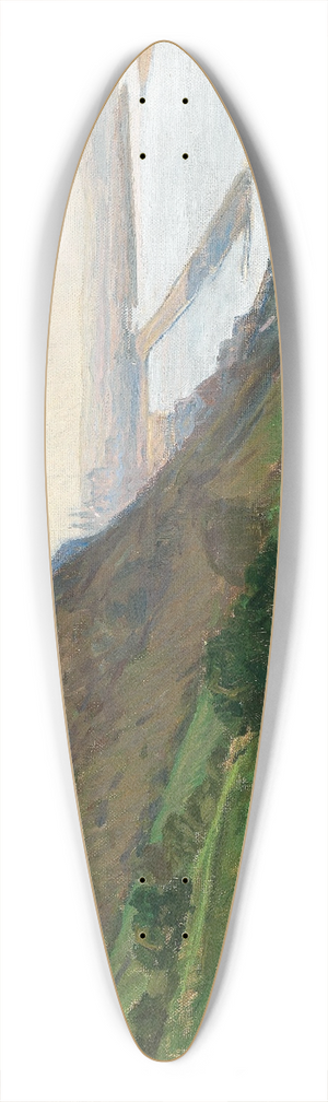 Carl Moll - Donauansicht 39.3 inch art pintail longboard deck