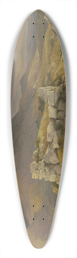 Carl Morgenstern - Eine Zyklopenmauer bei Civitella, dem heutigen Bellegra 39.3 inch art pintail longboard deck