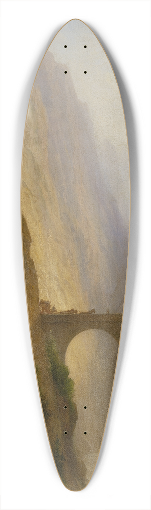 Carl Morgenstern - The Via Mala in Graubnden 39.3 inch art pintail longboard deck