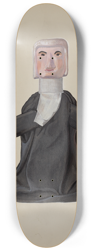 Beverly Chichester - Judge Hand Puppet 8.25 inch art skate deck