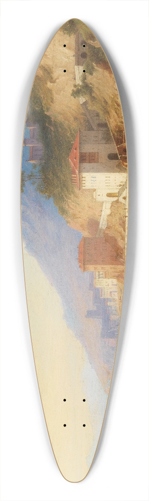 Carl Morgenstern - View of the Amalfi coast 39.3 inch art pintail longboard deck
