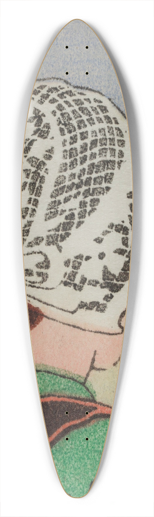 Carl Moser - Bretonisches Mdchen 39.3 inch art pintail longboard deck