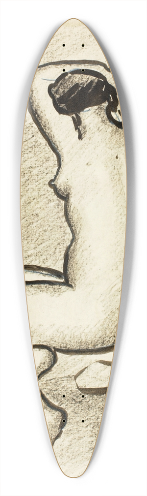 Carl Newman - Female Nude 39.3 inch art pintail longboard deck