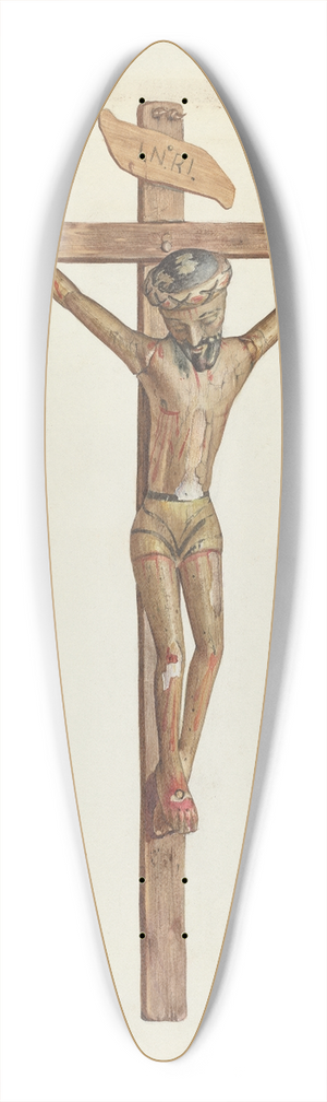 Carl O'Bergh - Crucifix 39.3 inch art pintail longboard deck