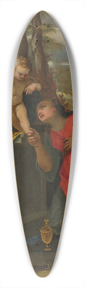 Carlo Bononi - The Virgin and Child with Saints Agnes, Mary Magdalene, Cecilia and Margaret 39.3 inch art pintail longboard deck