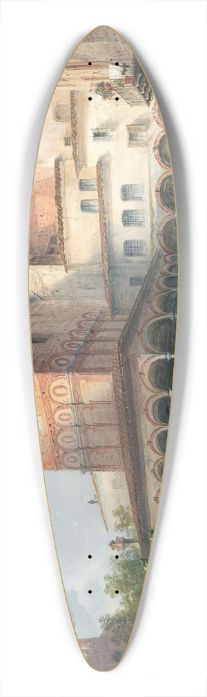 Carlo Bossoli - Milan, Church of Santa Maria alla Fontana 39.3 inch art pintail longboard deck Carlo Bossoli - Milan, Church of Santa Maria alla Fontana 39.3 inch art pintail longboard deck