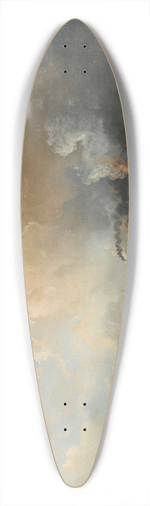 Carlo Bossoli - On the banks of the forth, Edinburgh 39.3 inch art pintail longboard deck