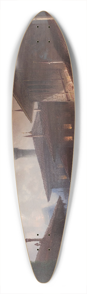 Carlo Bossoli - The Khans Palace Inbakhchisarai, Crimea 39.3 inch art pintail longboard deck