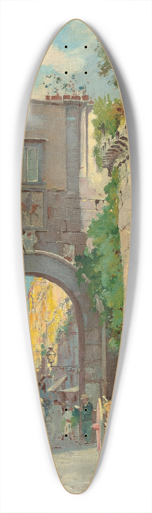 Carlo Brancaccio - Porta Nolana 39.3 inch art pintail longboard deck