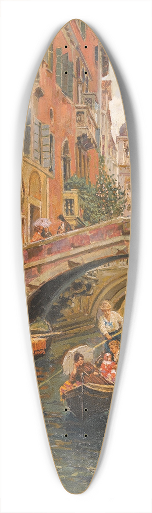 Carlo Brancaccio - Venezianischer Kanal 39.3 inch art pintail longboard deck