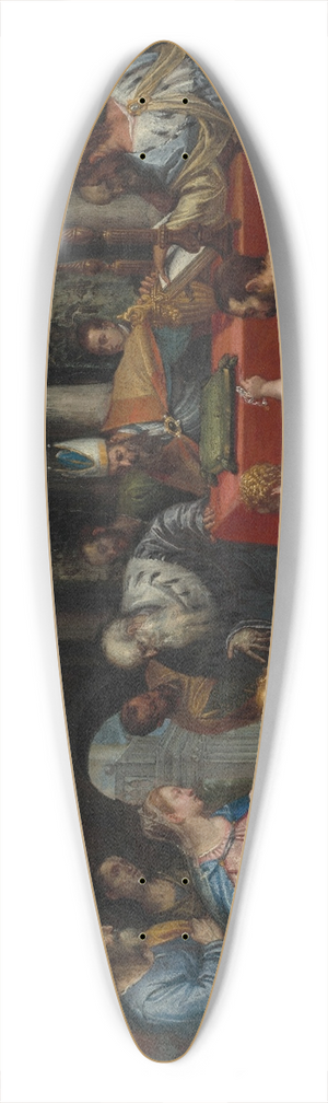 Carlo Caliari - The presentation in the temple 39.3 inch art pintail longboard deck