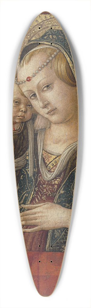Carlo Crivelli - Madonna and Child 39.3 inch art pintail longboard deck