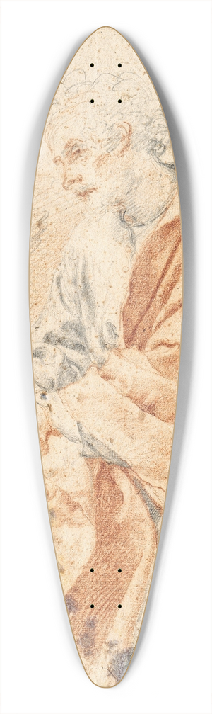 Carlo Dolci - Study of the Evangelist Matthew and the Angel 39.3 inch art pintail longboard deck Carlo Dolci - Study of the Evangelist Matthew and the Angel 39.3 inch art pintail longboard deck