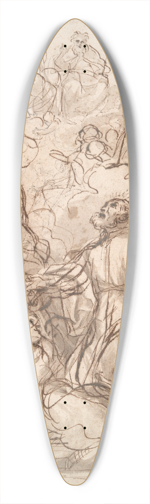 Carlo Maratti - A Vision of St. Philip ofNeri 39.3 inch art pintail longboard deck