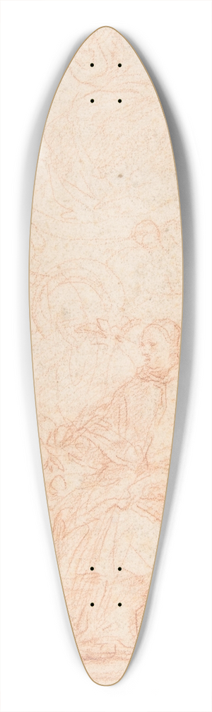 Carlo Maratti - The Virgin Immaculate and Four Male Saints (Study for The Dispute over the Immaculate Conception) 39.3 inch art pintail longboard deck
