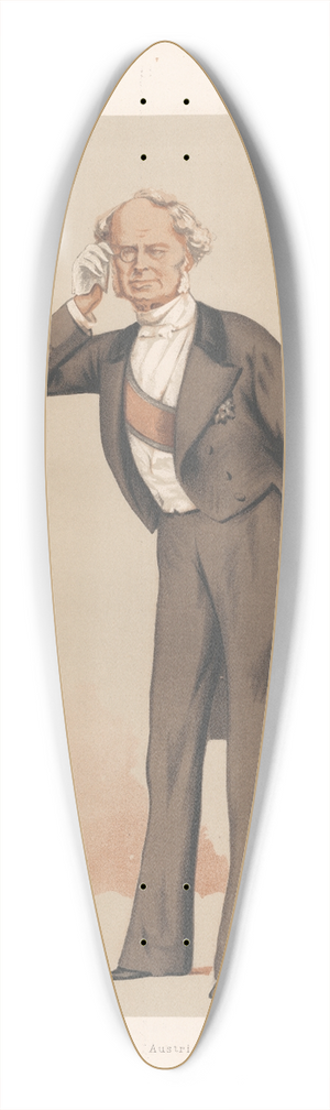 Carlo Pellegrini - Ambassadors to England; Austria  Frederick Ferdinand, Count Beust  28 Aug. 1875 39.3 inch art pintail longboard deck