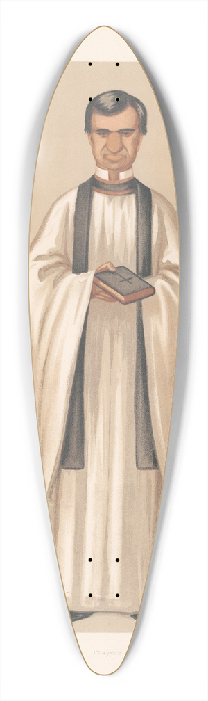 Carlo Pellegrini - Clergy. Prayers. Rev. Henry White. 26 December 1874 39.3 inch art pintail longboard deck