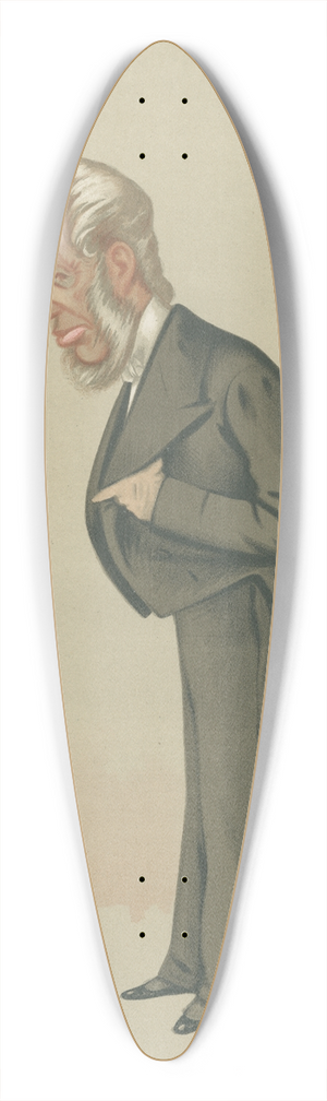 Carlo Pellegrini - Literary; Anecdotes, Mr. Abraham Hayward, November 27, 1875 39.3 inch art pintail longboard deck Carlo Pellegrini - Literary; Anecdotes, Mr. Abraham Hayward, November 27, 1875 39.3 inch art pintail longboard deck