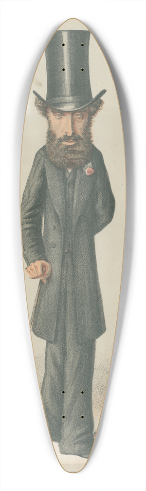 Carlo Pellegrini - Literary; The Representative of Romance, Lytton, October 28, 1870 39.3 inch art pintail longboard deck Carlo Pellegrini - Literary; The Representative of Romance, Lytton, October 28, 1870 39.3 inch art pintail longboard deck