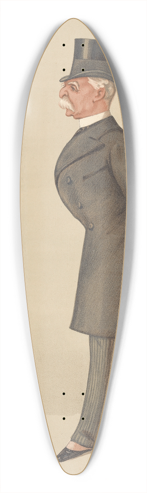 Carlo Pellegrini - Military and Navy; Ahmed Khel, General Sir Donald Martin Stewart, January 15, 1887 39.3 inch art pintail longboard deck