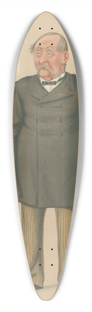 Carlo Pellegrini - Politicians; Bombay, The Right Hon. Sir William Robert Seymour Vesey Fitzgerald, May 2, 1874 39.3 inch art pintail longboard deck