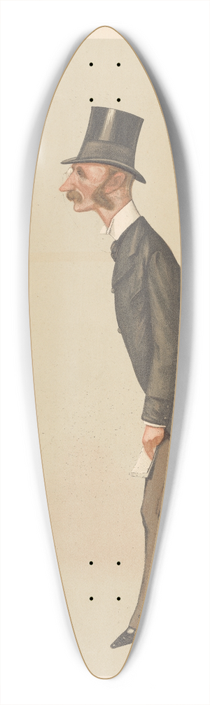 Carlo Pellegrini - Politicians  The Devon and Somerset. The Viscount Ebrington. February 19, 1887 39.3 inch art pintail longboard deck