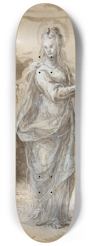 Biagio Pupini - Mary Magdalene 8.25 inch art skate deck