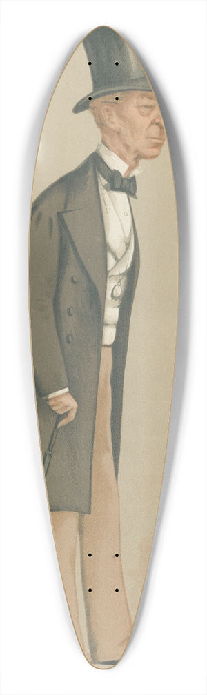 Carlo Pellegrini - Theatre; Our Only Comedian, Mr. Charles James Mathews, October 2, 1875 39.3 inch art pintail longboard deck