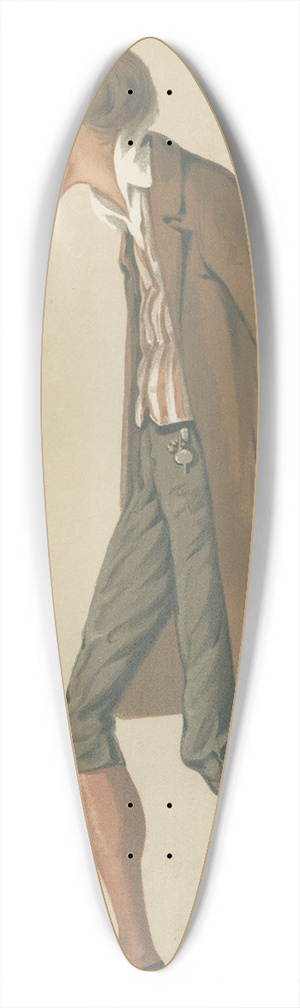 Carlo Pellegrini - Theatre; The Bells, Mr. Henry Irving, December 19, 1874 39.3 inch art pintail longboard deck