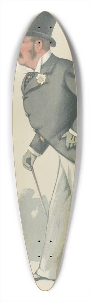 Carlo Pellegrini - Turf Devotees; Earlie, The Earl of Clonmell, August 6, 1881 39.3 inch art pintail longboard deck