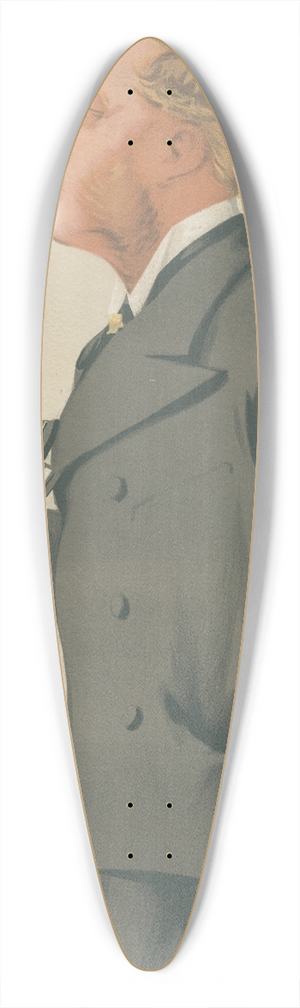 Carlo Pellegrini - Yachting Devotees; Round the World, Mr. Thomas Brassey, October 6, 1877 39.3 inch art pintail longboard deck