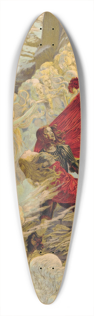 Carlos Schwabe - Fervaal 39.3 inch art pintail longboard deck