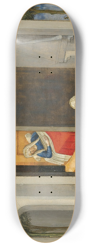 Bicci Di Lorenzo - The Birth Of St Nicholas Of Bari 8.25 inch art skate deck