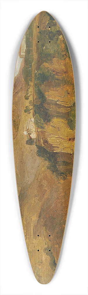 Carl Rahl - Sdliche Berglandschaft 39.3 inch art pintail longboard deck