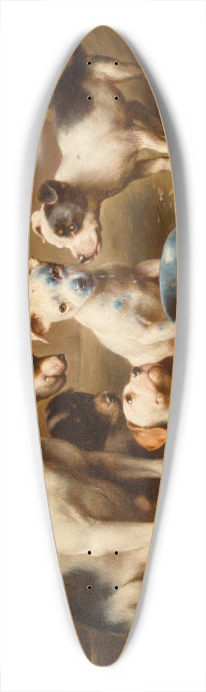 Carl Reichert - Budding artists 39.3 inch art pintail longboard deck