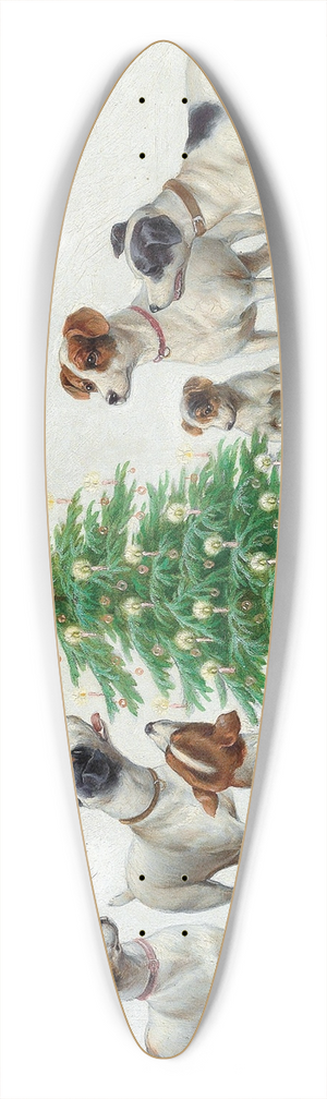 Carl Reichert - Christmas 39.3 inch art pintail longboard deck