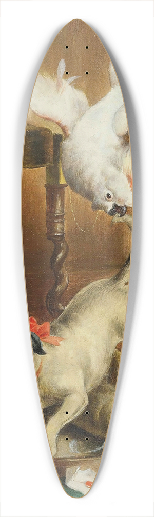 Carl Reichert - Pug pandemonium 39.3 inch art pintail longboard deck