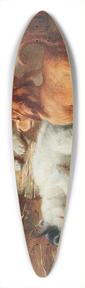 Carl Reichert - The Puppies Are Awake 39.3 inch art pintail longboard deck