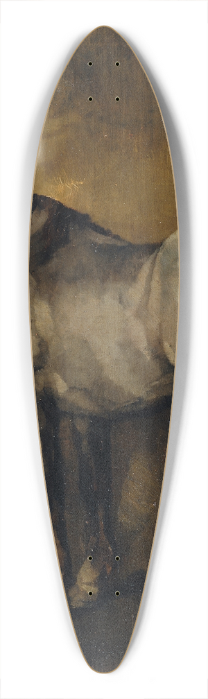 Carl Schuch - Pferdestudie 39.3 inch art pintail longboard deck