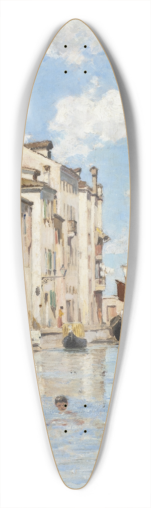 Carl Sknberg - Children Bathing 39.3 inch art pintail longboard deck