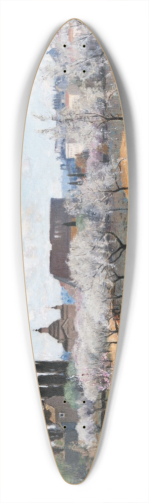 Carl Sknberg - Garden outside Rome 39.3 inch art pintail longboard deck